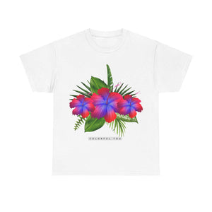 Unisex Heavy Cotton Hibiscus Tee – Classic Fit, Soft & Durable Fabric.