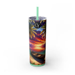 Skinny Tumbler with Straw, 20oz