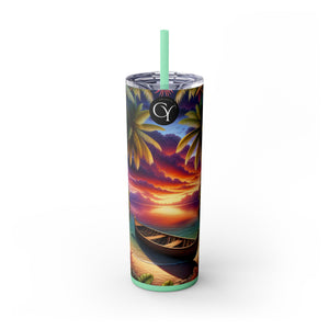 Skinny Tumbler with Straw, 20oz