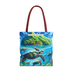 Colorful Ocean Turtle Tote Bag - Eco-Friendly Beach Bag for Nature Lovers