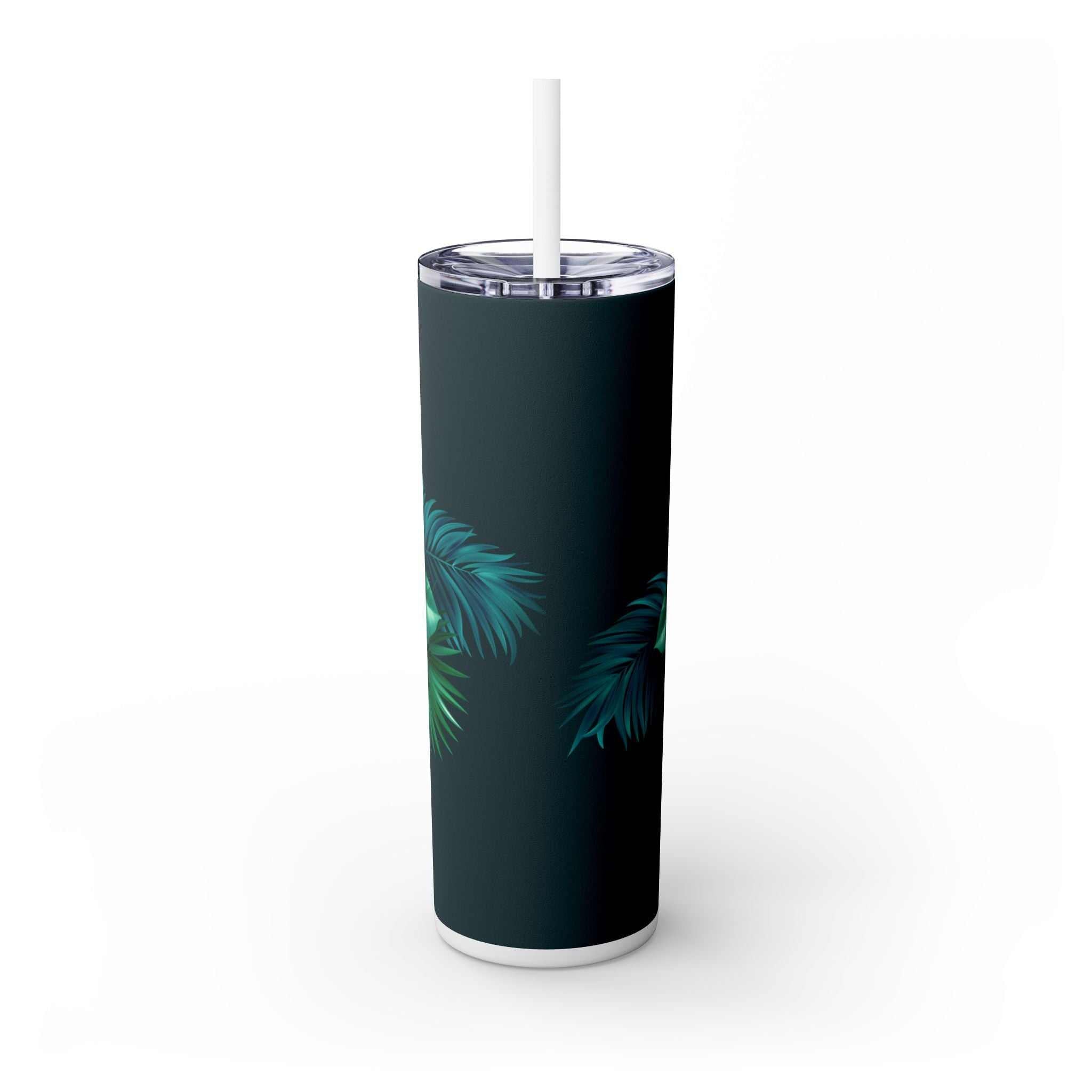 Skinny Tumbler with Straw, 20oz – Double-Wall Stainless Steel Design!.