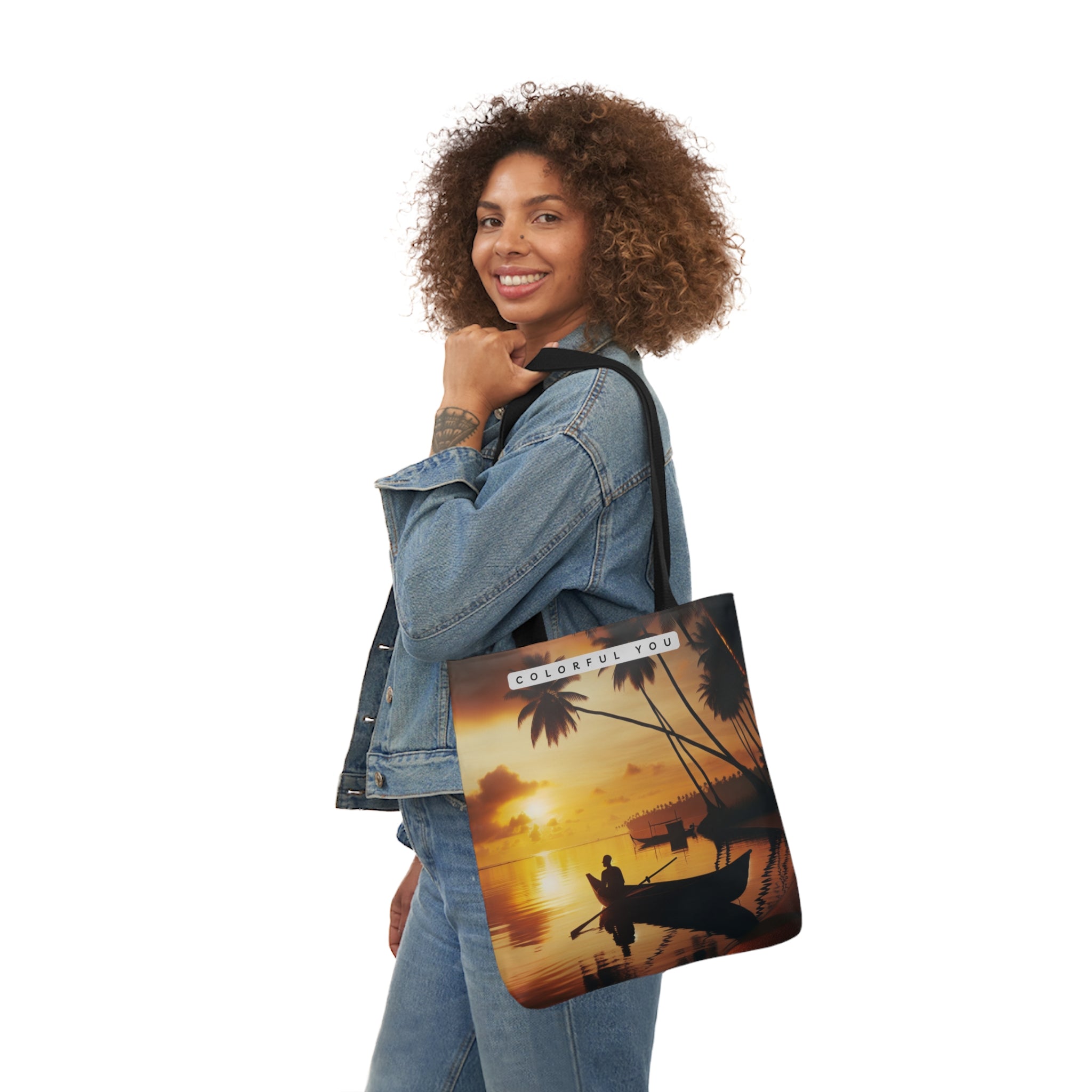 Canvas Tote Bag, 5-Color Straps