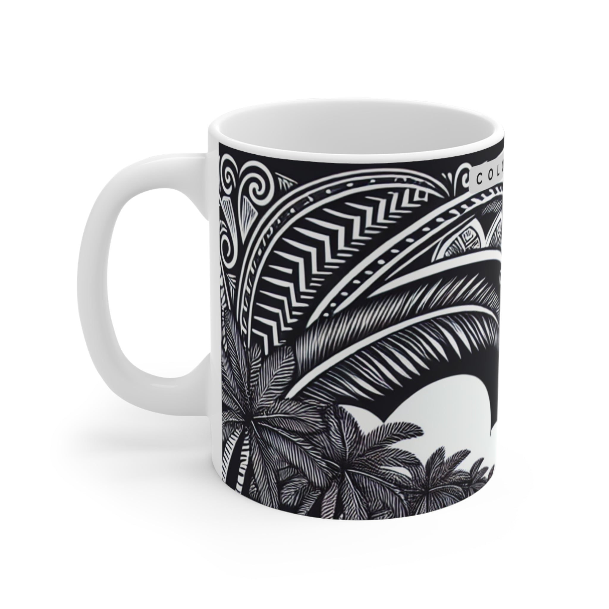 Colorful You Tropical Mug - 11oz Coffee Cup with Elegant Design
