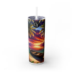 Skinny Tumbler with Straw, 20oz