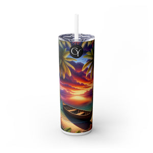 Skinny Tumbler with Straw, 20oz