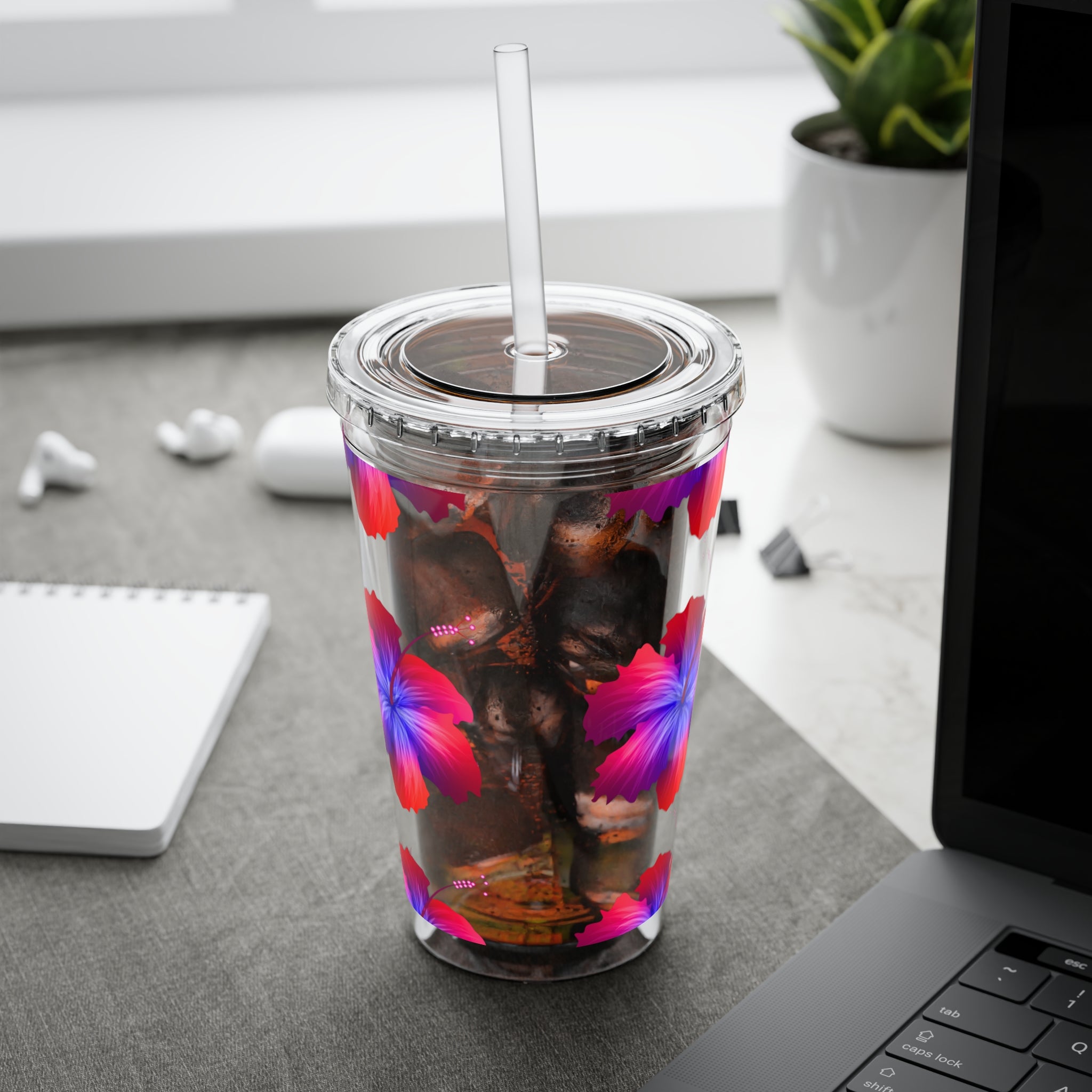 Sunsplash Tumbler with Straw, 16oz