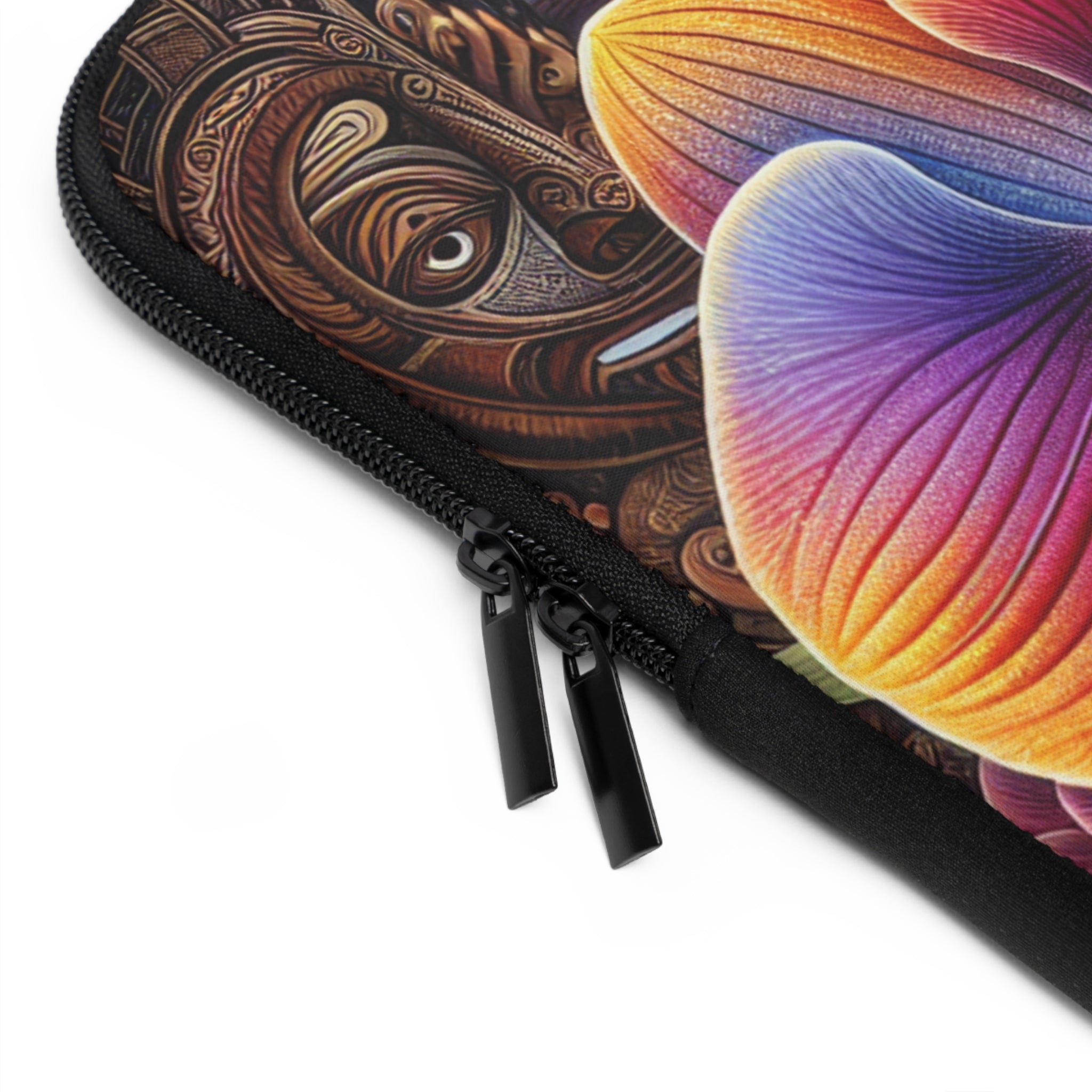 Vibrant Floral Laptop Sleeve - Ethnic Artwork Design