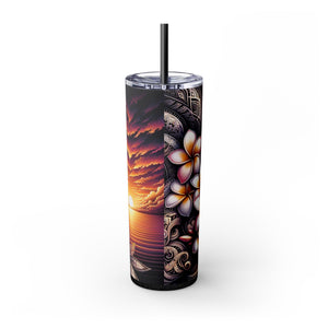 Skinny Tumbler with Straw, 20oz