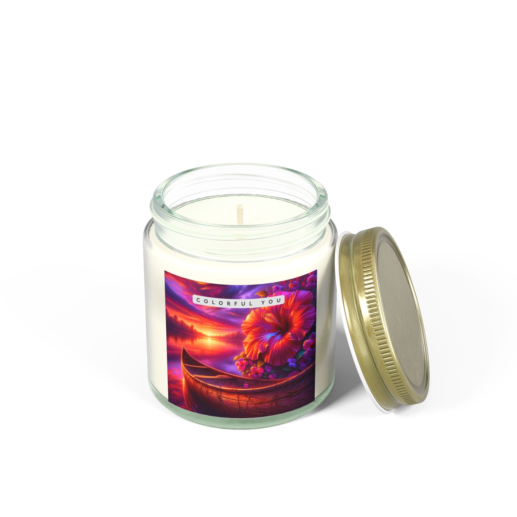 Scented Coconut Apricot Candles (4oz, 9oz)