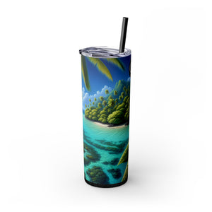 Skinny Tumbler with Straw, 20oz