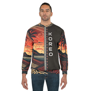 Koreo Tropical Sunset Unisex Sweatshirt | Cozy Beach Vibe | Perfect for Summer Days