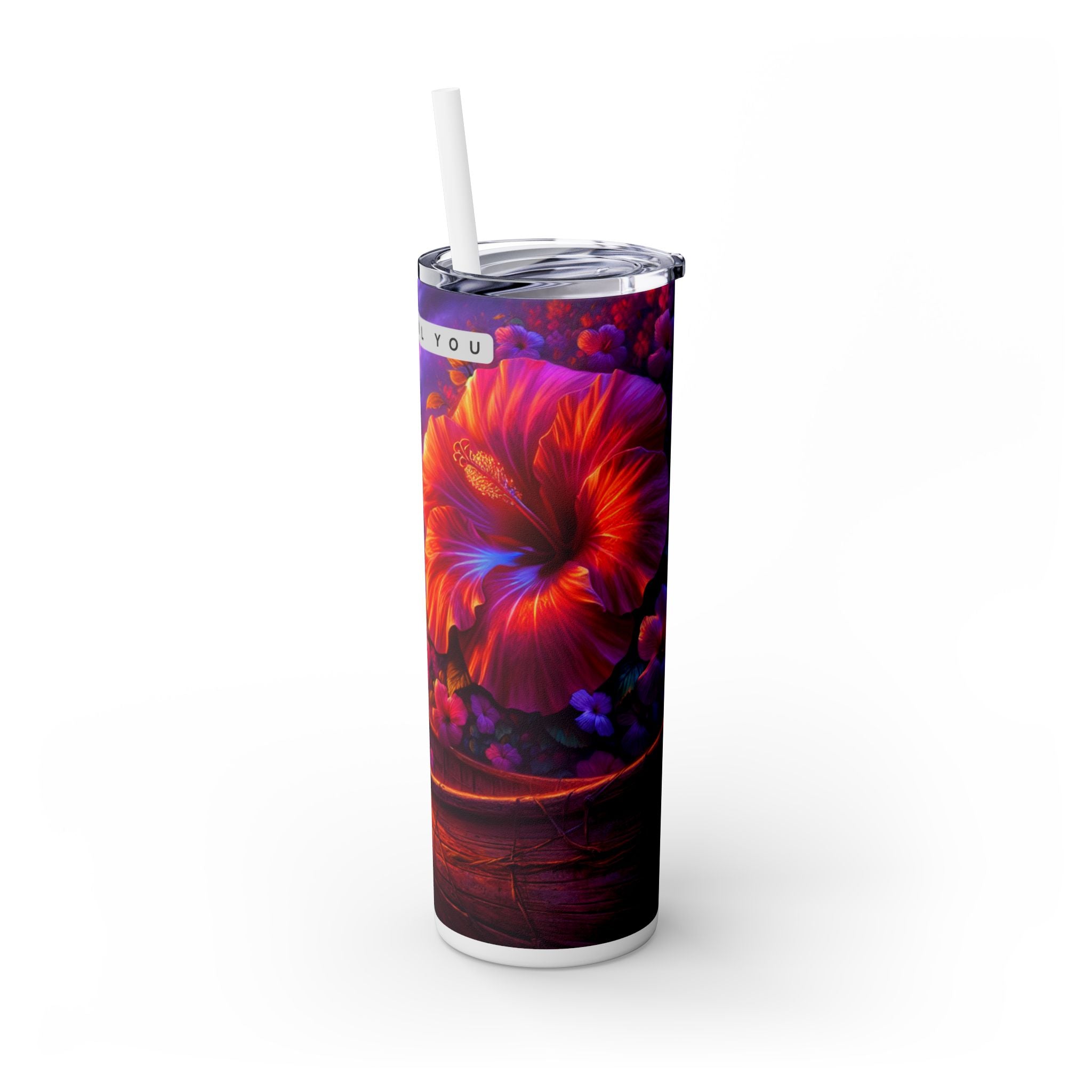 Skinny Tumbler with Straw, 20oz