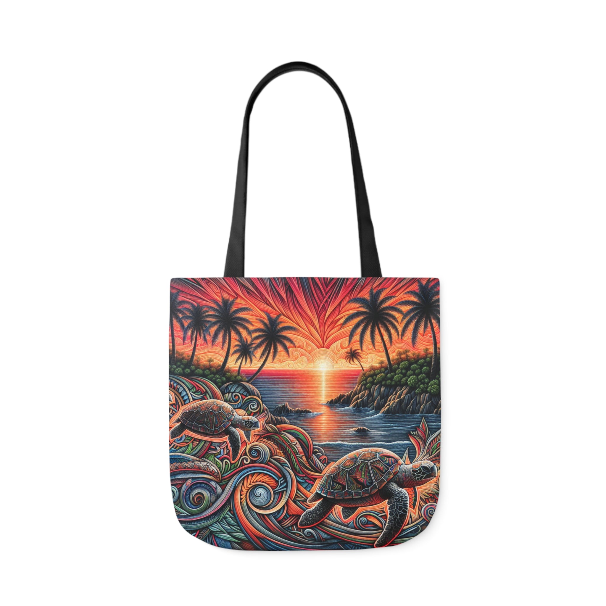 Canvas Tote Bag, 5-Color Straps