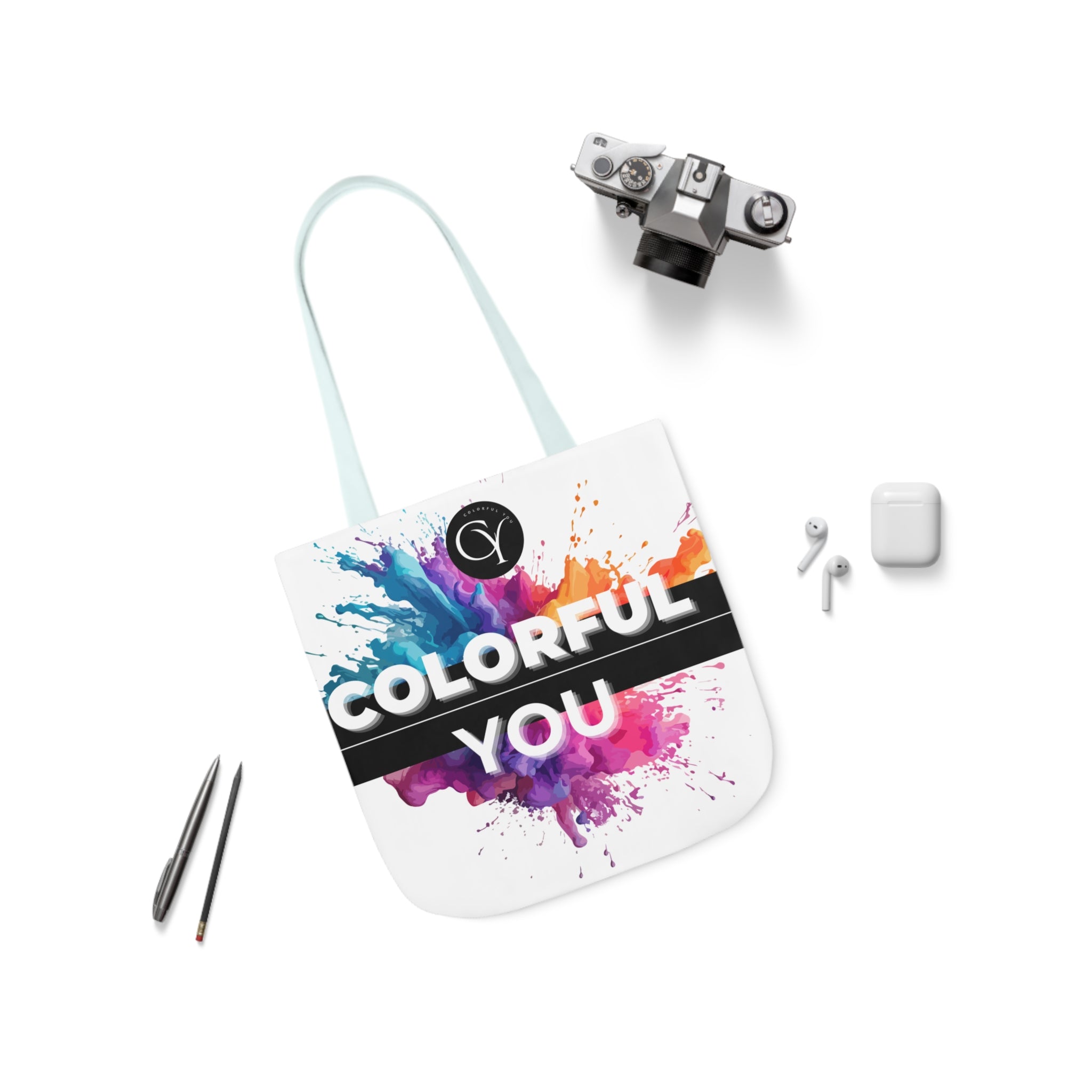Canvas Tote Bag, 5-Color Straps
