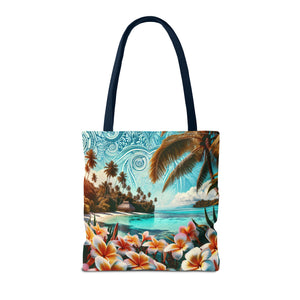 Tropical Paradise Tote Bag - Colorful You Floral Design