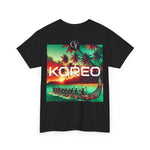 KOREO Unisex Heavy Cotton Tee - Stylish Tropical Graphic Tee for Casual Wear