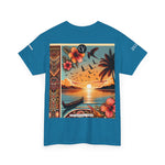 Tropical Vibes Tee, Relaxed Summer Shirt, Beach Wear, Unisex Cotton Tee, Nature Lover Gift, Vacation Outfit