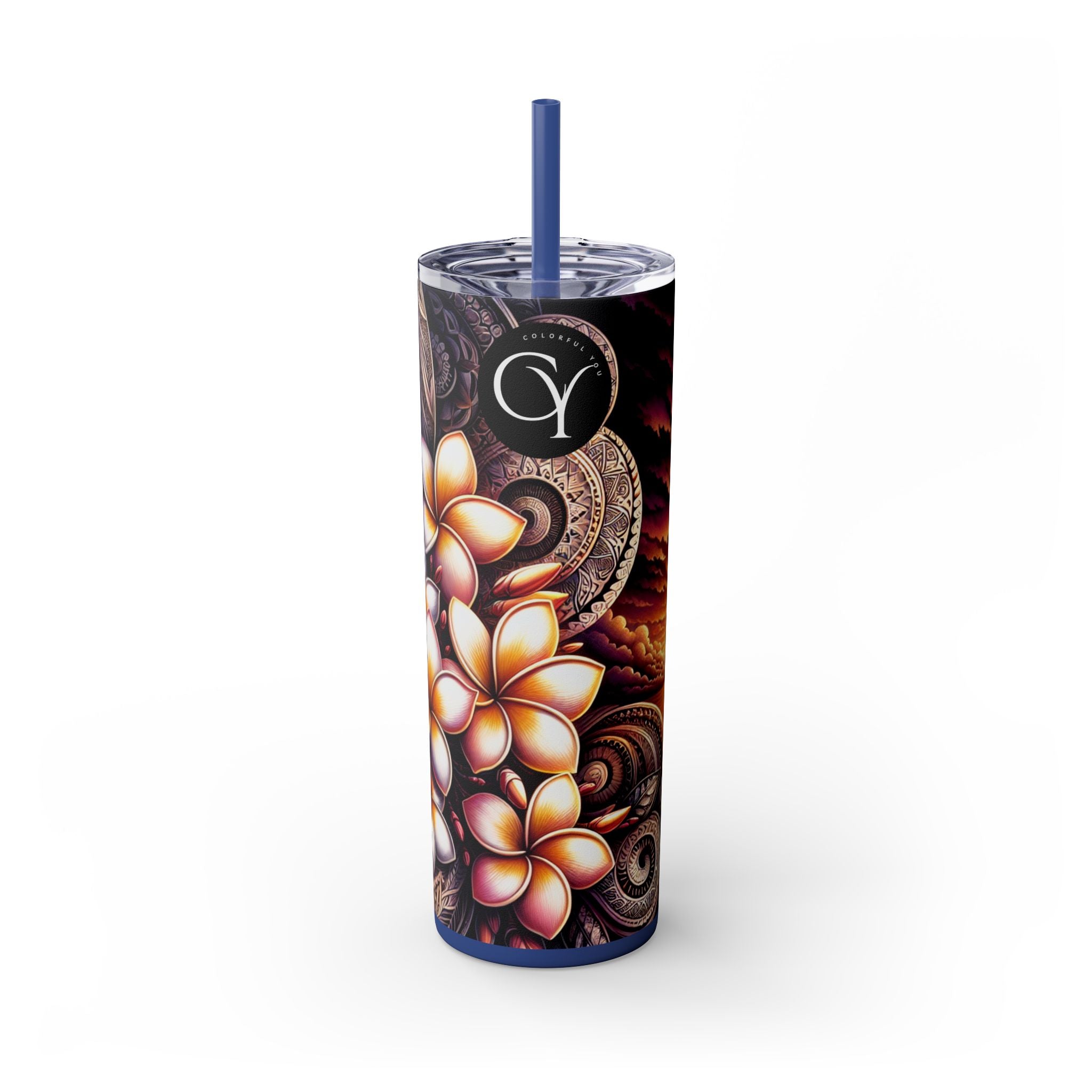 Skinny Tumbler with Straw, 20oz