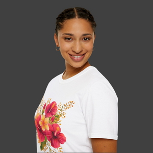 Unisex Softstyle Hibiscus T-Shirt