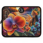 Vibrant Floral Laptop Sleeve - Ethnic Artwork Design