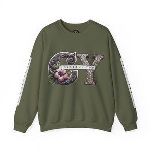 Colorful You Floral Crewneck Sweatshirt - Unisex Heavy Blend