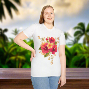 Unisex Softstyle Hibiscus T-Shirt