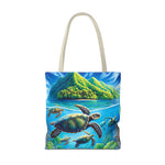 Colorful Ocean Turtle Tote Bag - Eco-Friendly Beach Bag for Nature Lovers