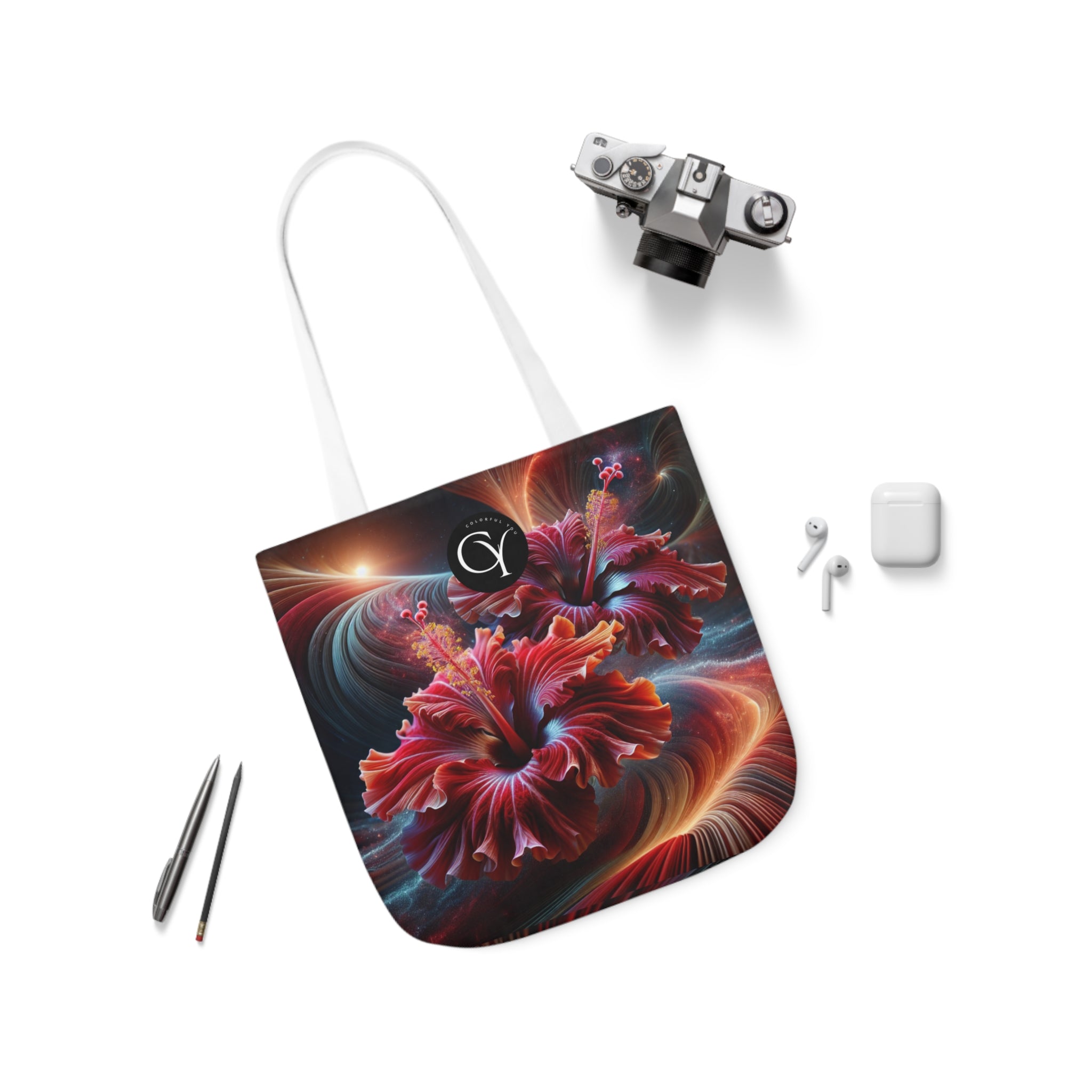 Canvas Tote Bag, 5-Color Straps
