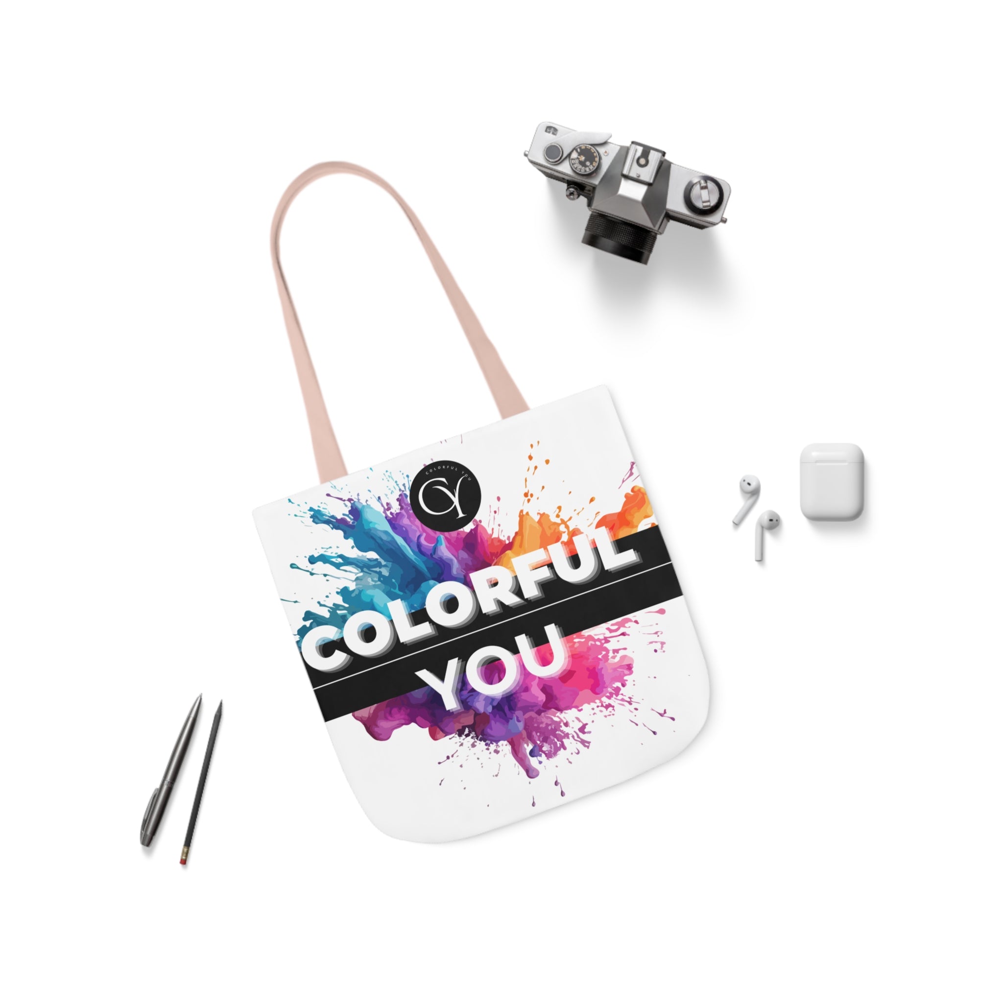 Canvas Tote Bag, 5-Color Straps