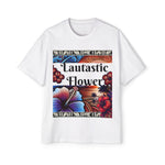 Lautastic Flower Oversized Tee  - Vibrant Floral Graphic T-Shirt