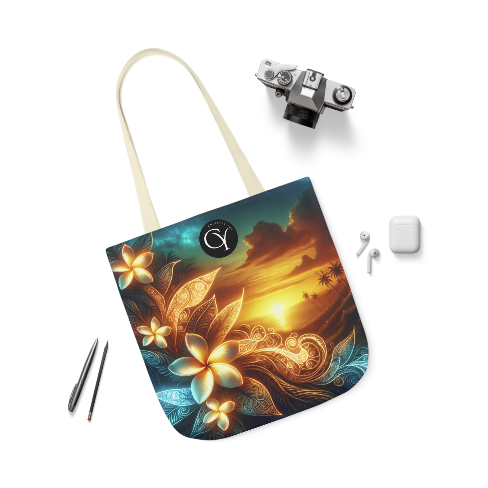 Tropical Canvas Tote Bag