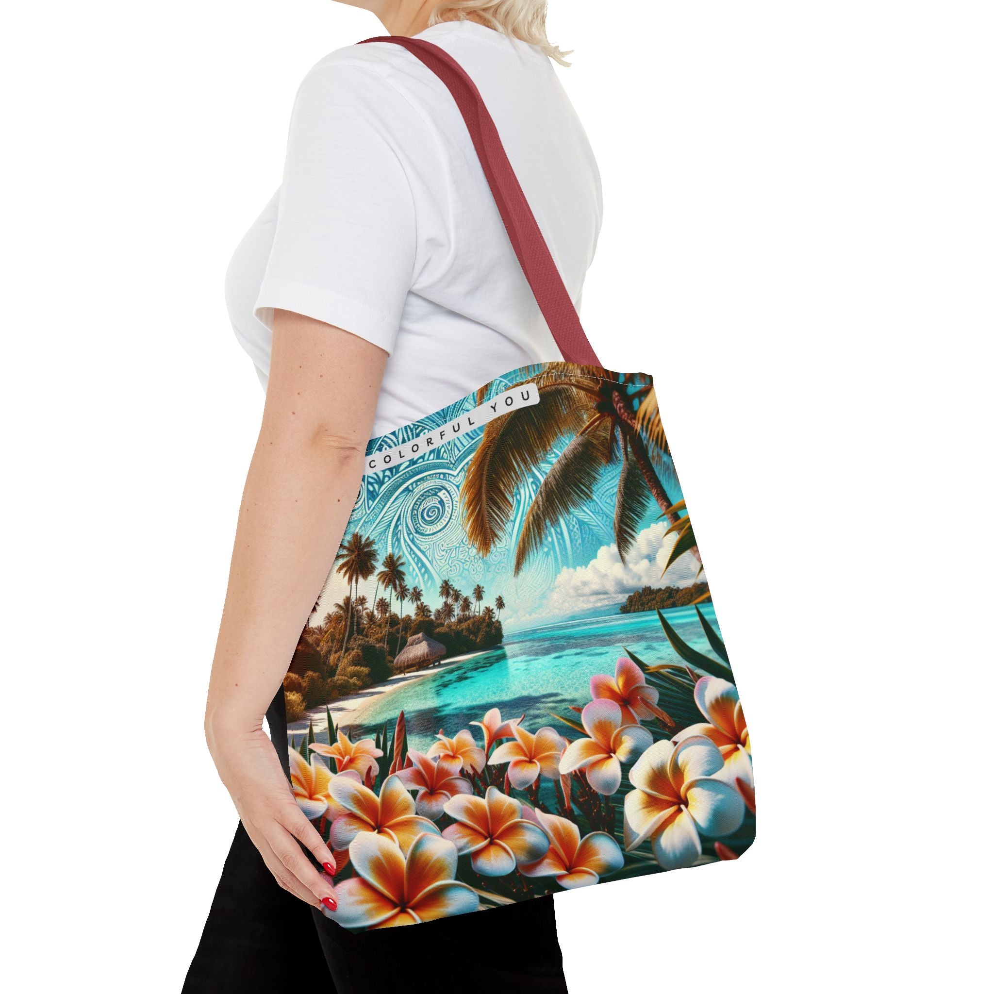 Tropical Paradise Tote Bag - Colorful You Floral Design