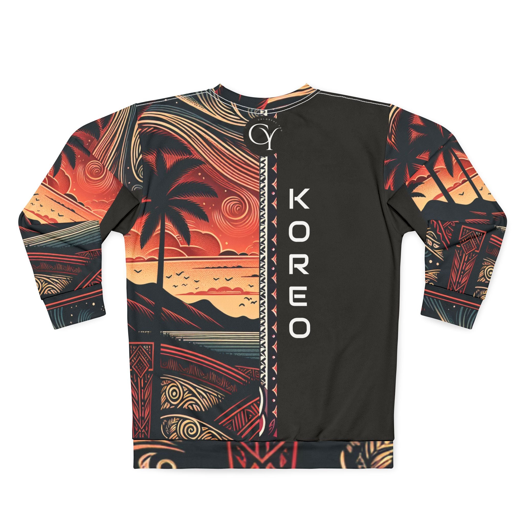 Koreo Tropical Sunset Unisex Sweatshirt | Cozy Beach Vibe | Perfect for Summer Days