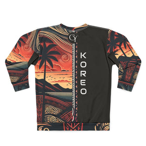 Koreo Tropical Sunset Unisex Sweatshirt | Cozy Beach Vibe | Perfect for Summer Days