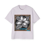 Tropical Love Oversized Premium Heavy Cotton Tee, Relaxed Fit T-Shirt, Gift for Him, Summer Style, Casual Wear, Unique Art Design