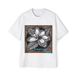 Tropical Love Oversized Premium Heavy Cotton Tee, Relaxed Fit T-Shirt, Gift for Him, Summer Style, Casual Wear, Unique Art Design