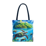 Colorful Ocean Turtle Tote Bag - Eco-Friendly Beach Bag for Nature Lovers