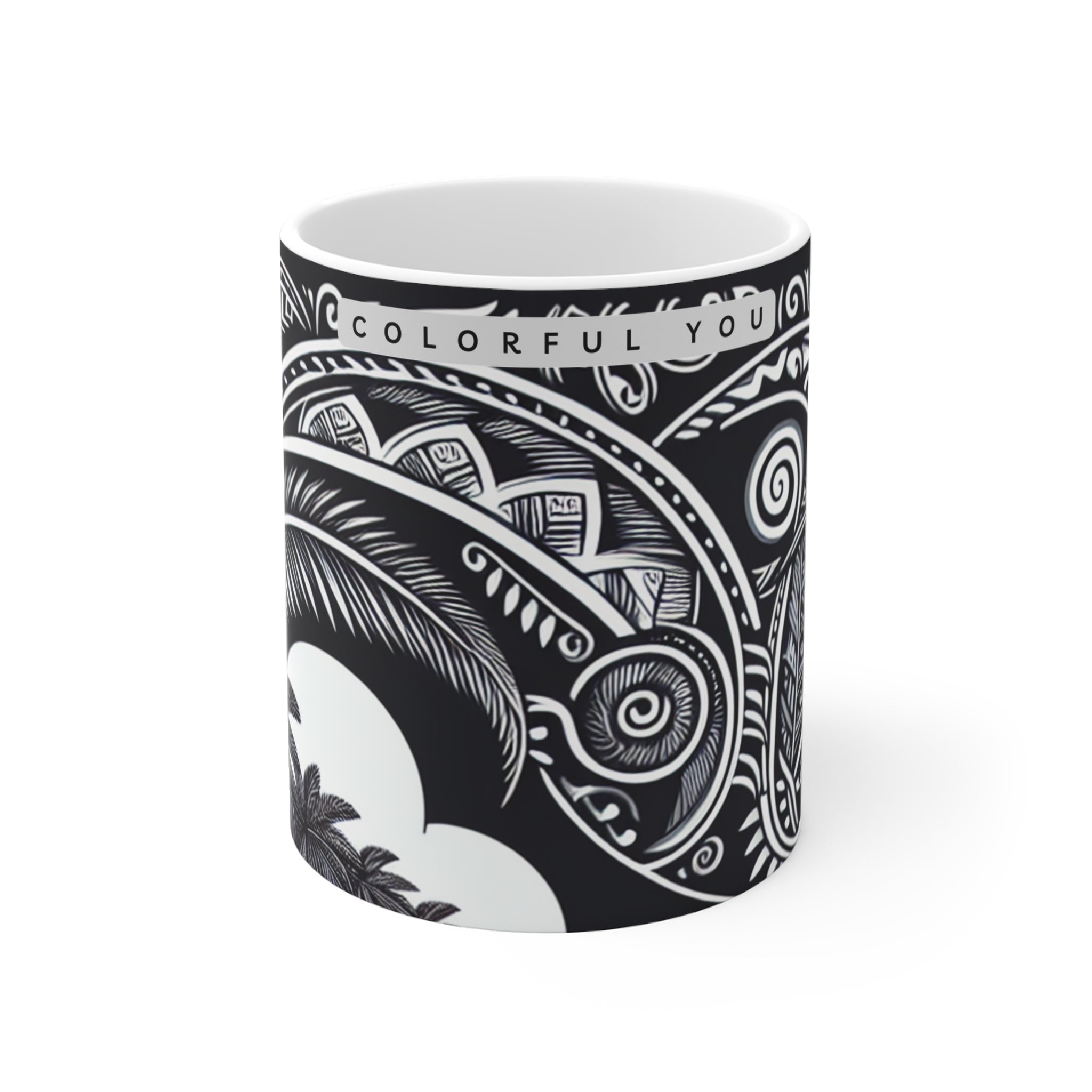Colorful You Tropical Mug - 11oz Coffee Cup with Elegant Design
