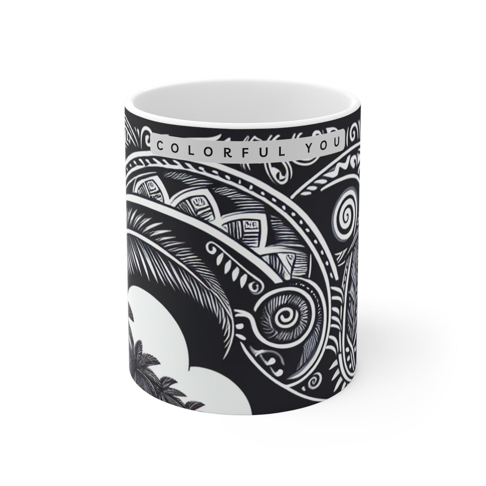 Colorful You Tropical Mug - 11oz Coffee Cup with Elegant Design