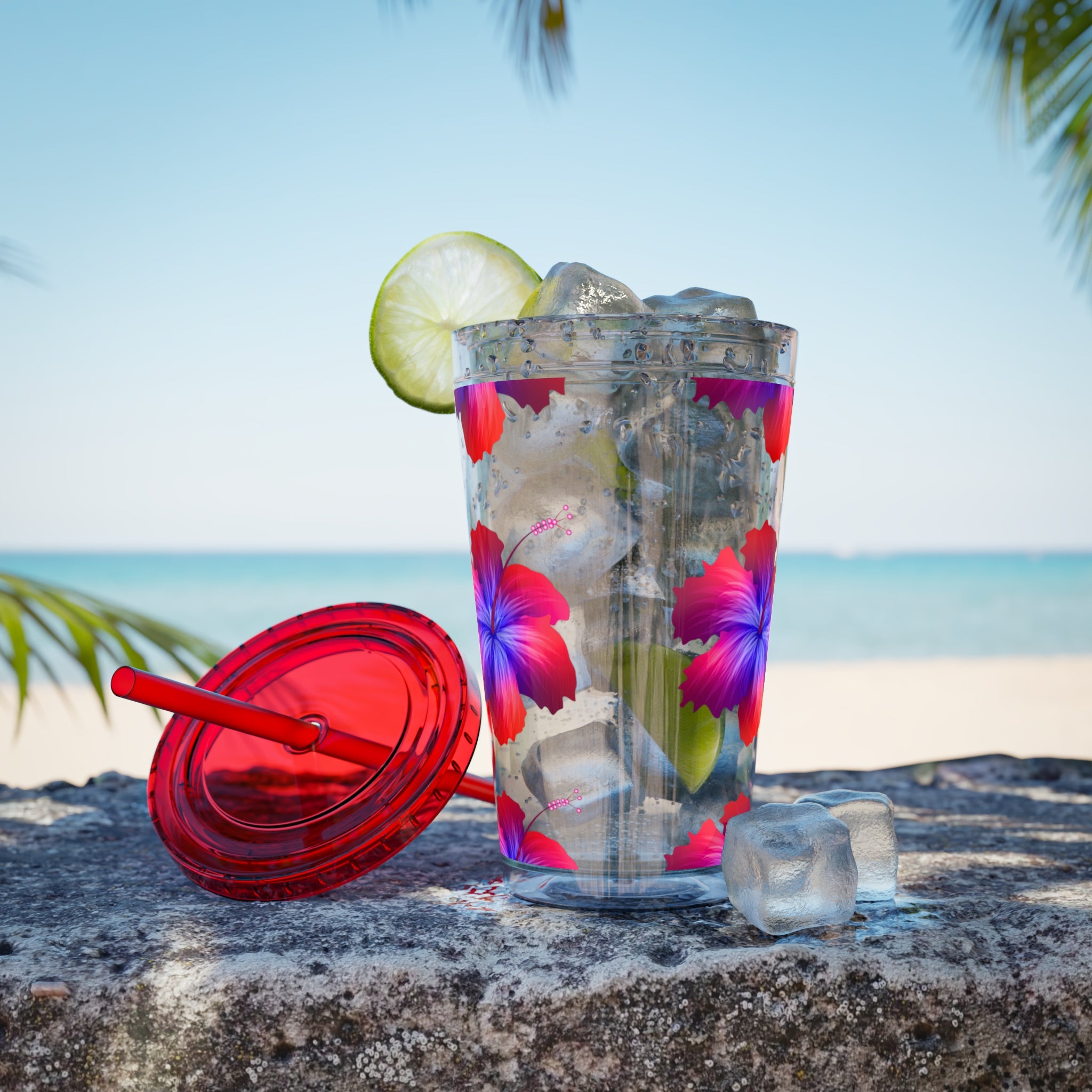 Sunsplash Tumbler with Straw, 16oz