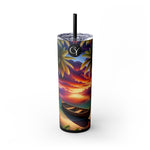 Skinny Tumbler with Straw, 20oz