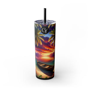 Skinny Tumbler with Straw, 20oz