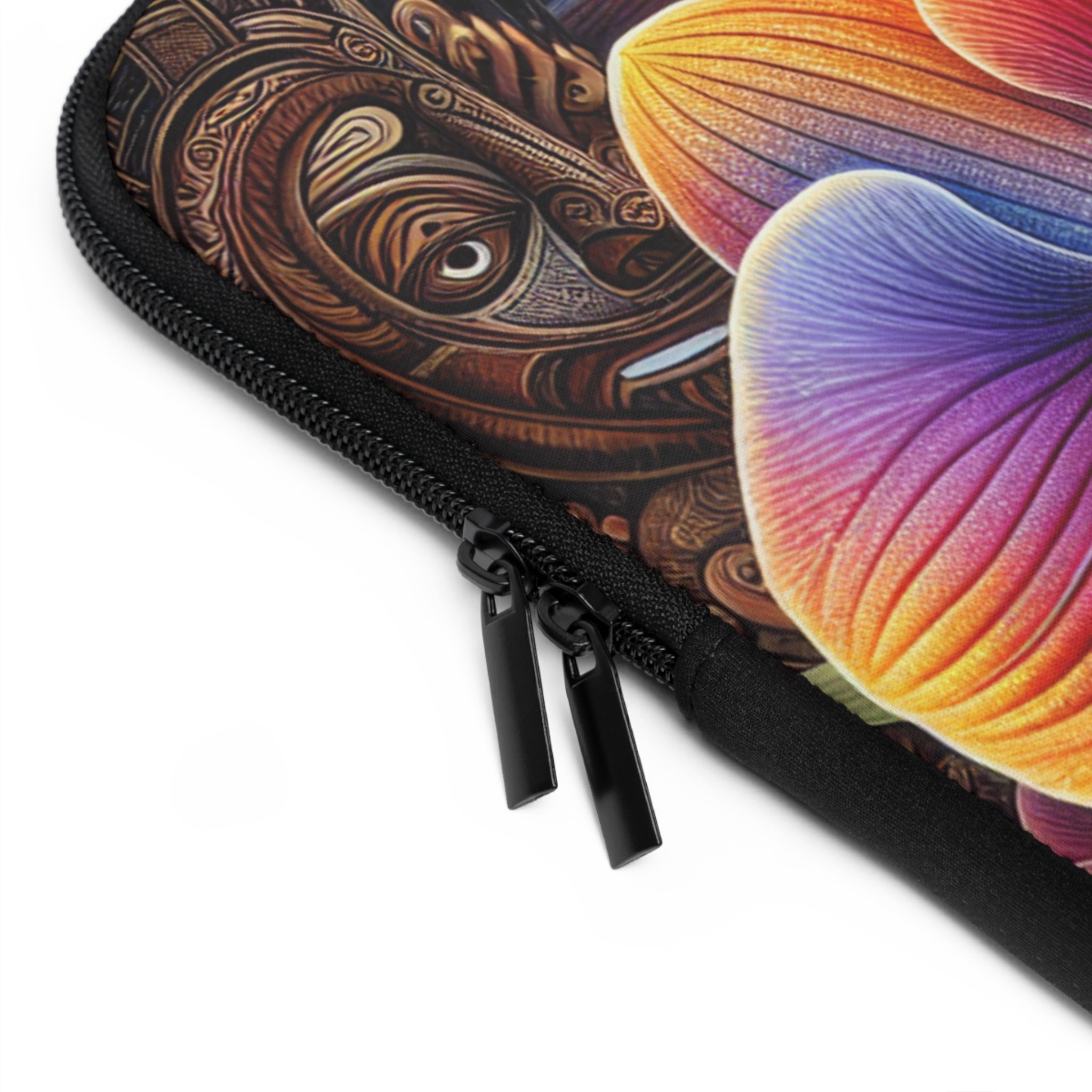 Vibrant Floral Laptop Sleeve - Ethnic Artwork Design