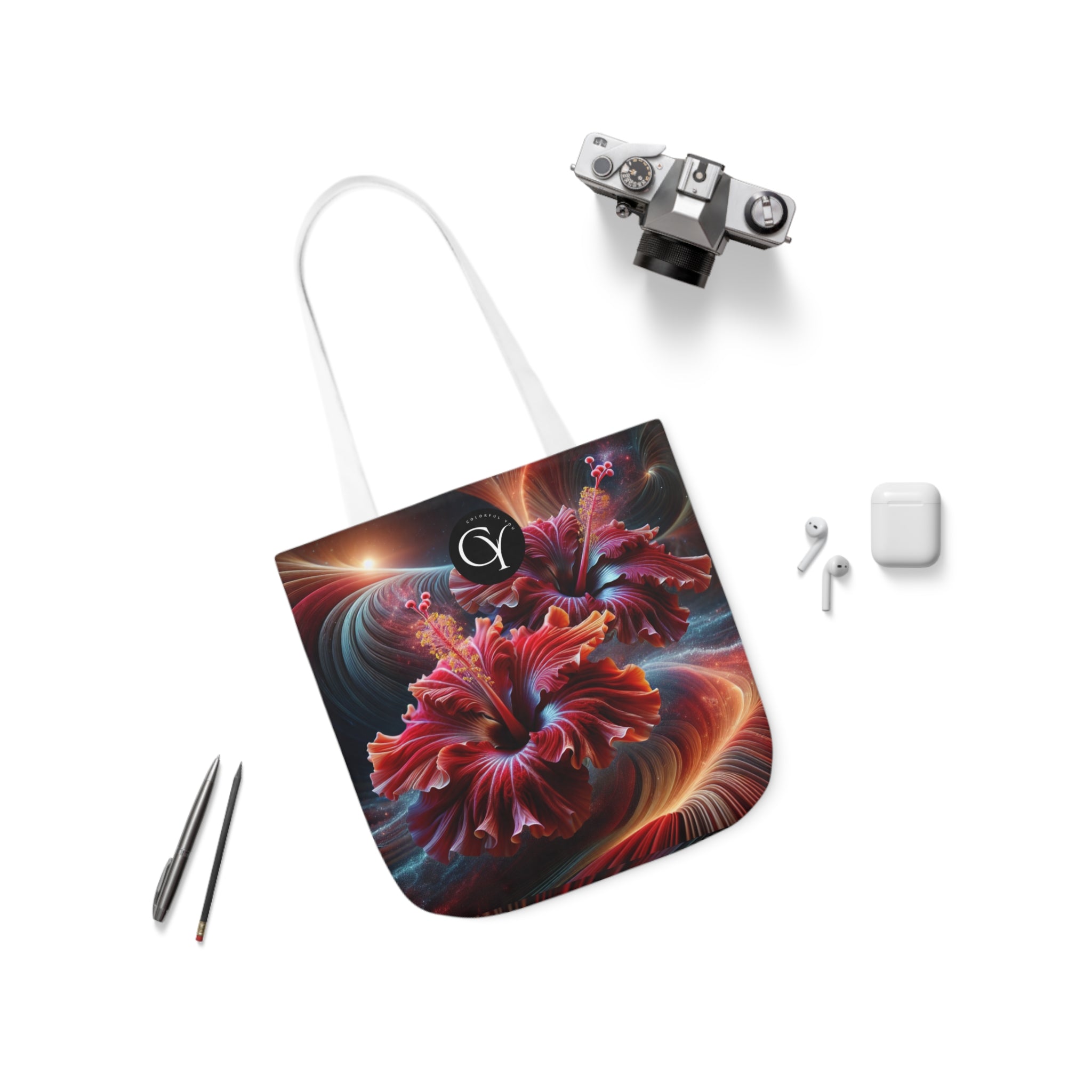 Canvas Tote Bag, 5-Color Straps