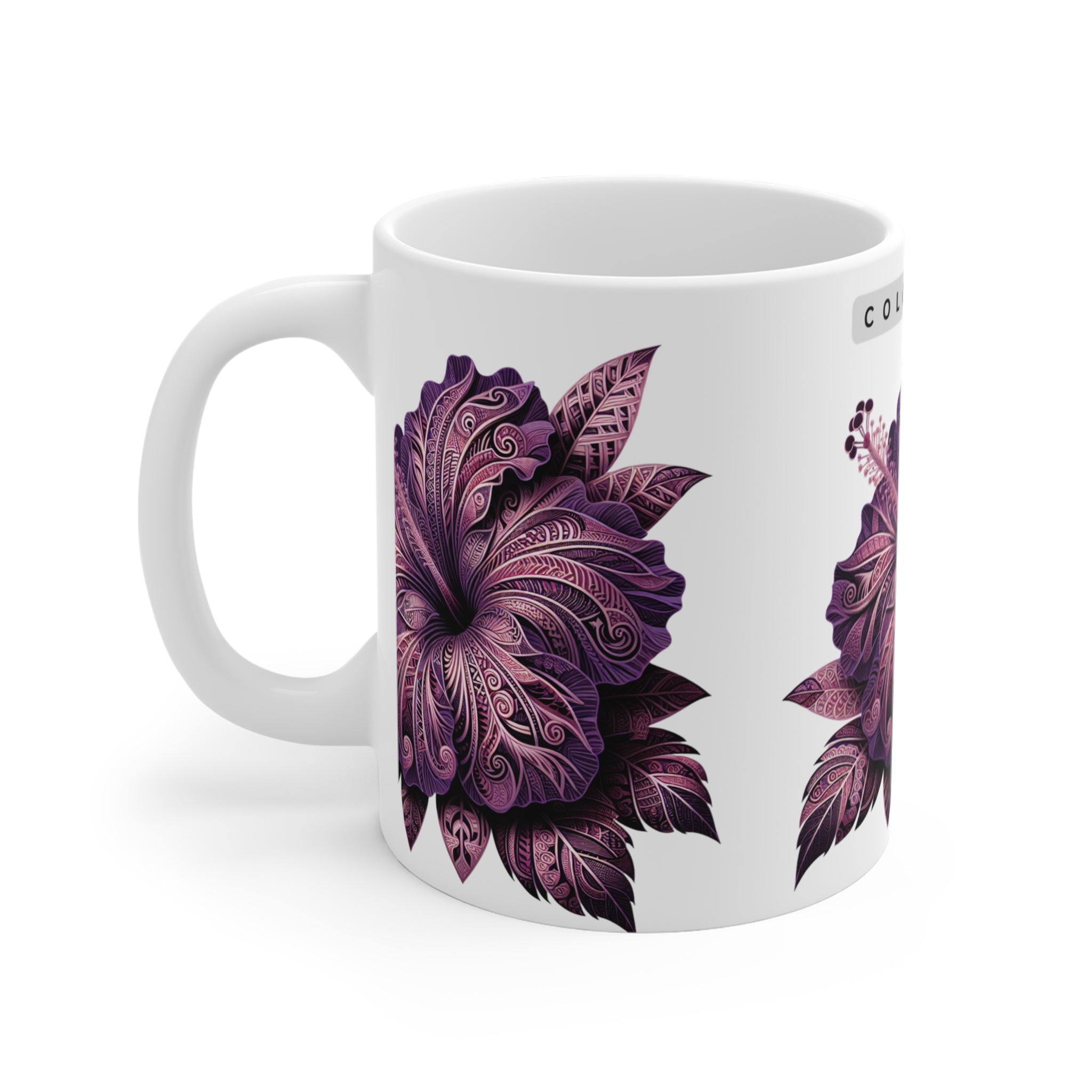 Colorful You Floral Mug – 11oz Ceramic Coffee Cup for Nature Lovers