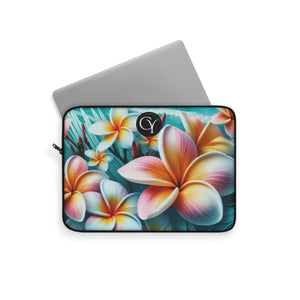 Floral Laptop Sleeve - Tropical Blossom Design for Stylish Protection