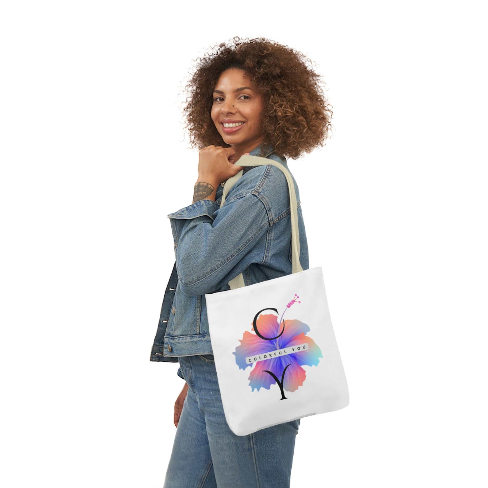 Canvas Tote Bag, 5-Color Straps – Durable, Stylish & Spacious Design."