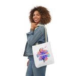Canvas Tote Bag, 5-Color Straps – Durable, Stylish & Spacious Design."