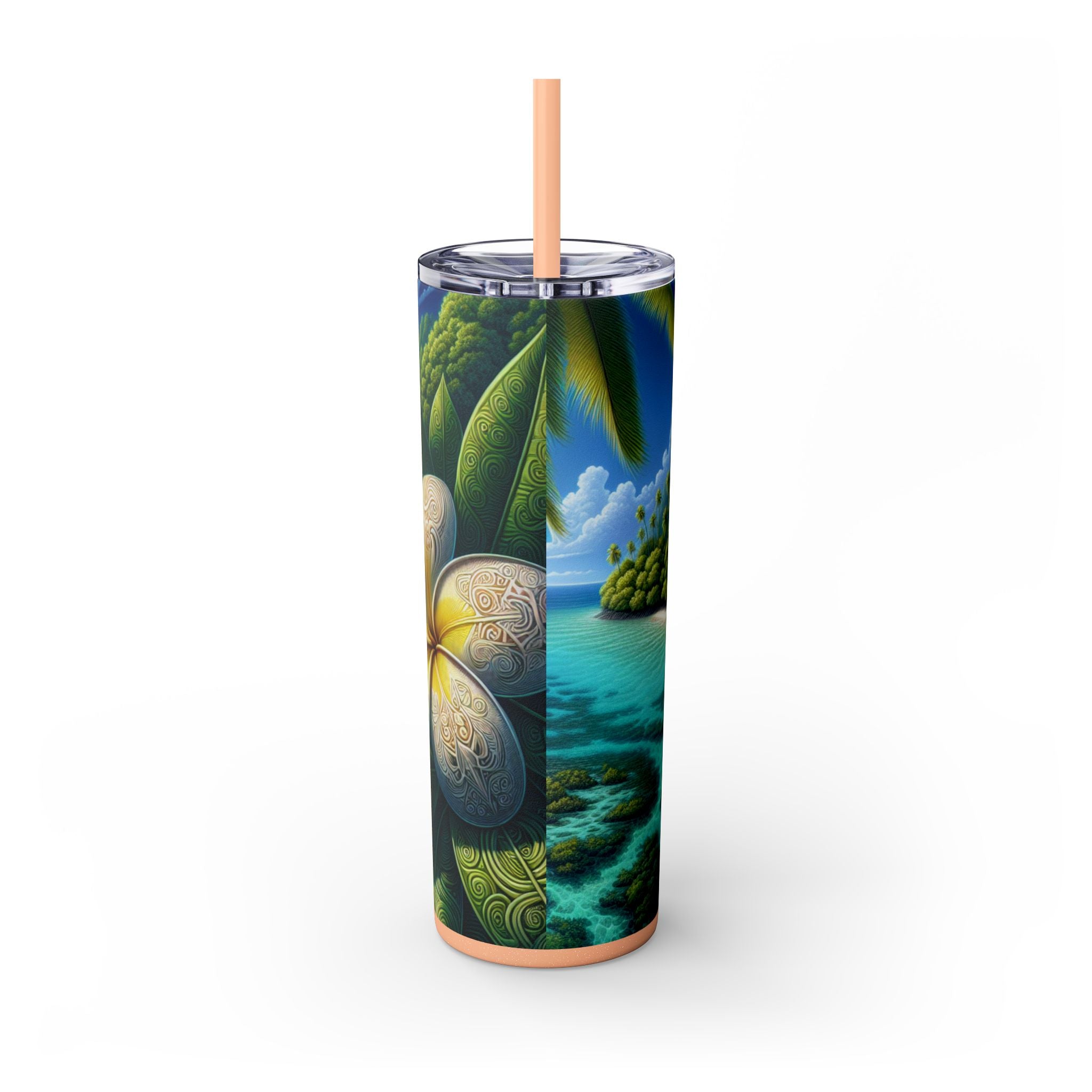 Skinny Tumbler with Straw, 20oz