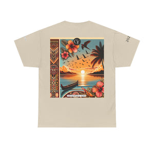 Tropical Vibes Tee, Relaxed Summer Shirt, Beach Wear, Unisex Cotton Tee, Nature Lover Gift, Vacation Outfit